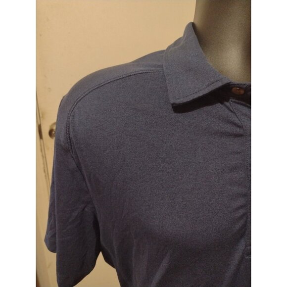 UNTUCKit Polo Shirt Adult Large L Dark Blue Short Sleeve Performance Golf Mens - Picture 4 of 10